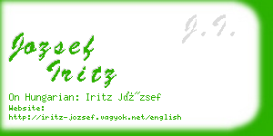 jozsef iritz business card